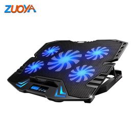 Zuoya Gaming Notebook Radiateur Interface USB Base de refroidissement Covering Backage Ventilateurs d'air puissant Flux d'air portable réglable