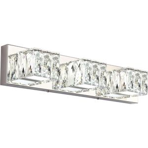 Zuzito 6 lumières Vanité de salle de bain LED LED CRISTAL VANITÉ ÉCLAIRAGE MIRMOR LUMIÈRE BLANC (6000K) - Aliminture élégante et moderne pour éclaircir votre espace