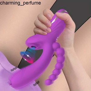 Zwfun Clit Nipple Sucker G Spot Tong Licking Vagina Dildo Vibrator Sekspeeltjes Anal Butt Plug Rod Waterdichte Climax volwassen speelgoed