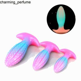 Zwfun Colorful Monster illumination anal bougle Glow in Dark High Quality Butt Butt Adult Sex Toys Creature-Type Butt