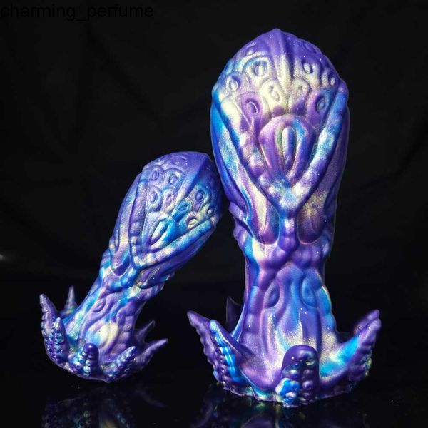 ZWFUN Factory Dragon Dragon Dildo Sex Toys Monster Dildo con Handheld Fantasy Dildos para juguete de sexo de silicona anal