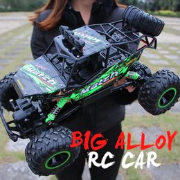 ZWN 1 12/1 16 4WD RC CAR con luces LED 2.4G Radio Control remoto Buggy Camiones de control todoterreno Toyes para niños para niños 240328