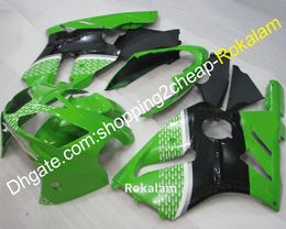 Carenados de cuerpo de ZX-12R ABS para Kawasaki ZX 12R 2002 2003 2004 ZX12R ABS Kit de carenado verde y negro (moldeo por inyección)