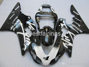 ZXMOTOR 7 Geschenken Fairing Kit voor Yamaha R1 1998 1999 Witte Black Backings YZF R1 98 99 RT48