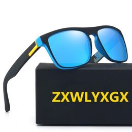 ZXWLYXGX Brand Design Polarise Sunglasses Men Femmes Femmes Nices de chauffeur Male 2021 Vintage Sun Verres Men Spuare Mirror Summer UV400222U