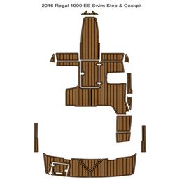 zy 2016 Regal 1900 ES Zwemplatform Cockpit Pad Boot EVA Foam Teak Dek Vloermat Achterzijde Zelfklevende SeaDek Gatorstep Style Pads