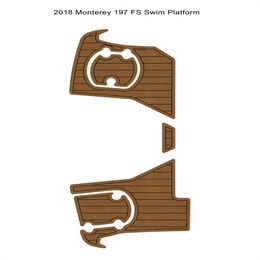 ZY 2018 Monterey 197 FS Plate-plate-forme de natation Step Pad Boat Eva mousse FAUX TECK Deck Floor Backing Self Adhesive SeaDek Gatorstep Style Pads