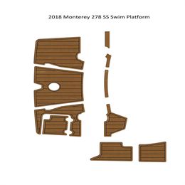 zy 2018 Monterey 278 SS plate-forme de natation marchepied bateau EVA mousse teck pont tapis de sol auto-support adhésif SeaDek Gatorstep Style sol de bonne qualité