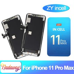 Zy Incell voor iPhone 11 Pro Max LCD -scherm 23.00 uur OLED Display Touch Digitizer Samenvoering vervanging Ondersteuning IC -transplantatie