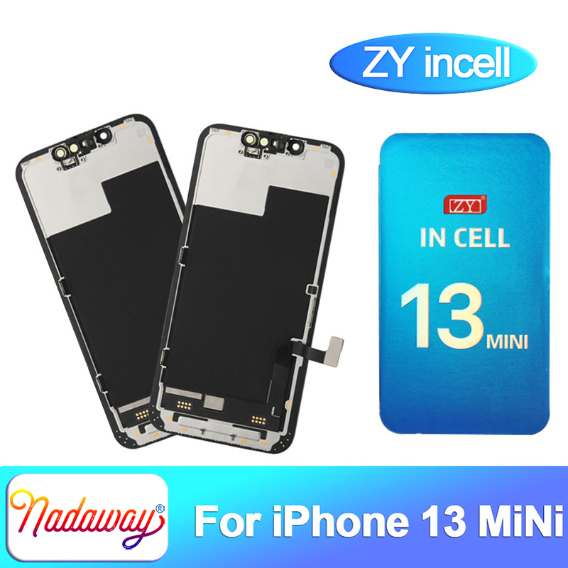 ZY Incell para iPhone 13 Mini LCD Screen OLED Display Touch Digitizer Montagem Substituição