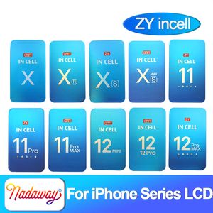 ZY Incell pour iPhone X XR 11 Pro Max 12 Mini 13 14 écran LCD OLED affichage tactile numériseur assemblée remplacement