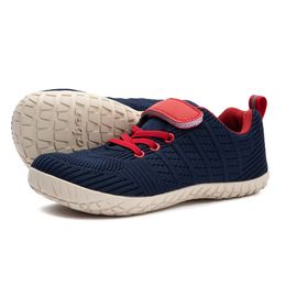 ZZFABER Barefoot Sneaker Kids Mesh Chaussures flexibles Soft Casual for Boys Girls Sports Runnning Footwear 240416