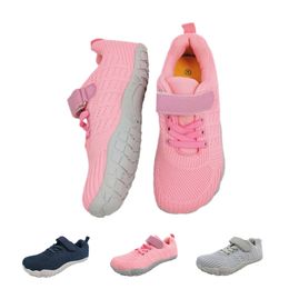 ZZfaber Kids Flexibele Kinderen Barefoot Schoenen Kinderen Platte Ademend Mesh Sports voor Meisjes Boy Soft Casual Sneakers 220208