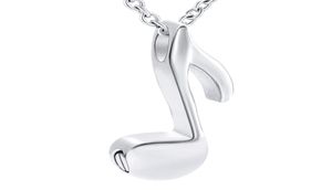 ZZL125 Entonnoir Music Note Design Human Human Human Humder Top Selling Cremation Jewelry Funeral Urn Collier9135587