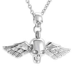 ZZL130 ÉTERNAL EIR CONCEPTION SKULL CONCEPTION COOL MEN Collier funéraire Urne Holder Crémation Pendeur pour cendres 7826883